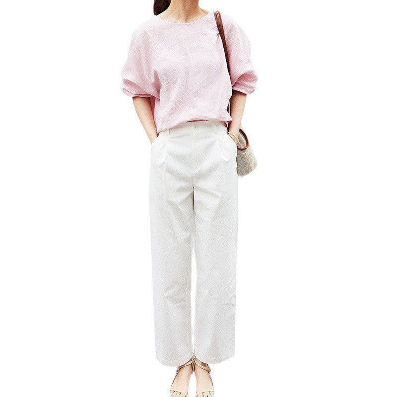 Pantalons taille haute décontractés pour femmes Chic und Stil
