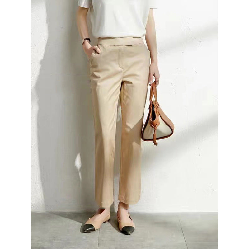 Pantalon taille haute ajusté pour femme Chic und Stil 1750846898