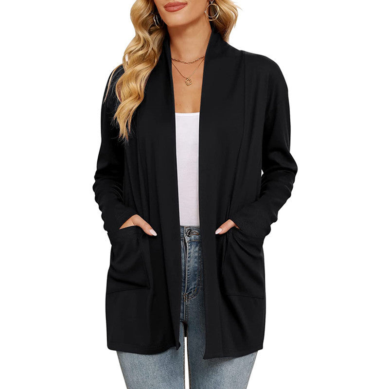 Cardigan long décontracté pour femmes avec poches Chic und Stil