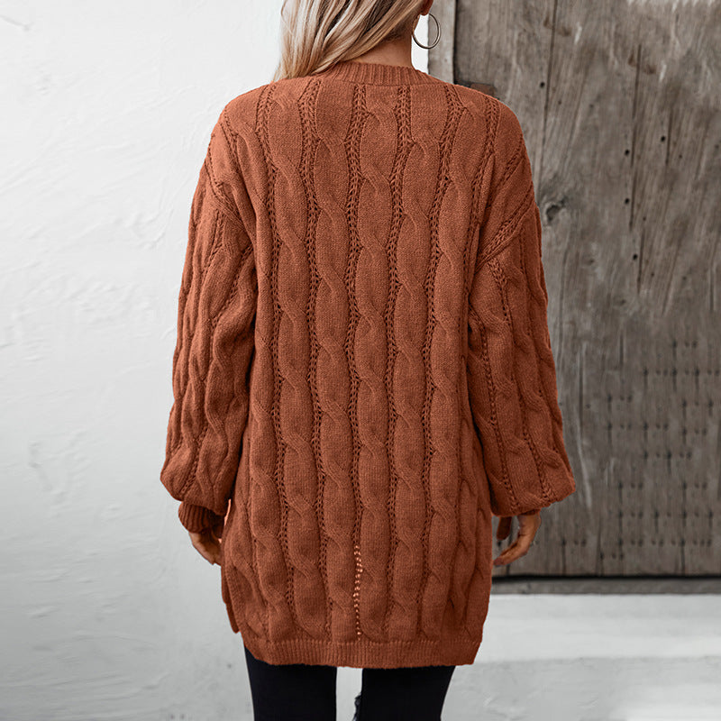 Veste en tricot pour femmes avec un élégant motif tressé Chic und Stil