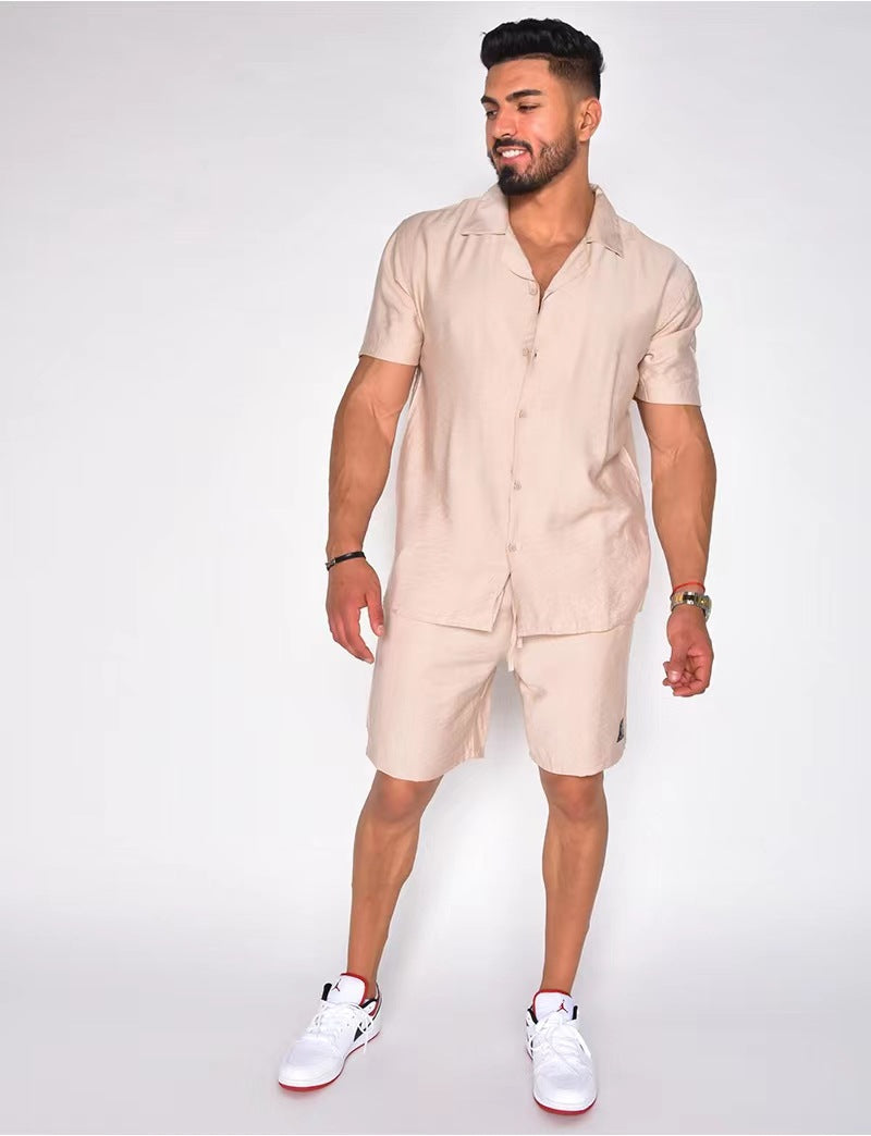 Chemise à manches courtes pour hommes Set Chic und Stil