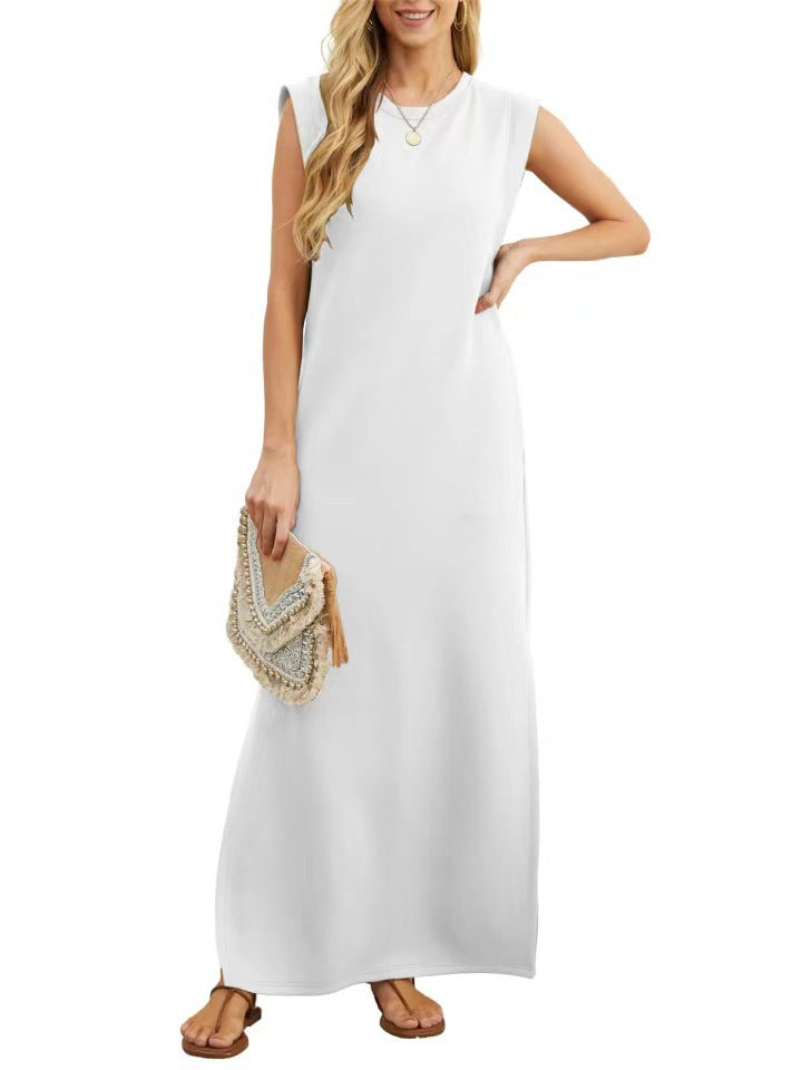 Robe maxi confortable pour femmes en matériau doux avec une coupe étroite Chic und Stil