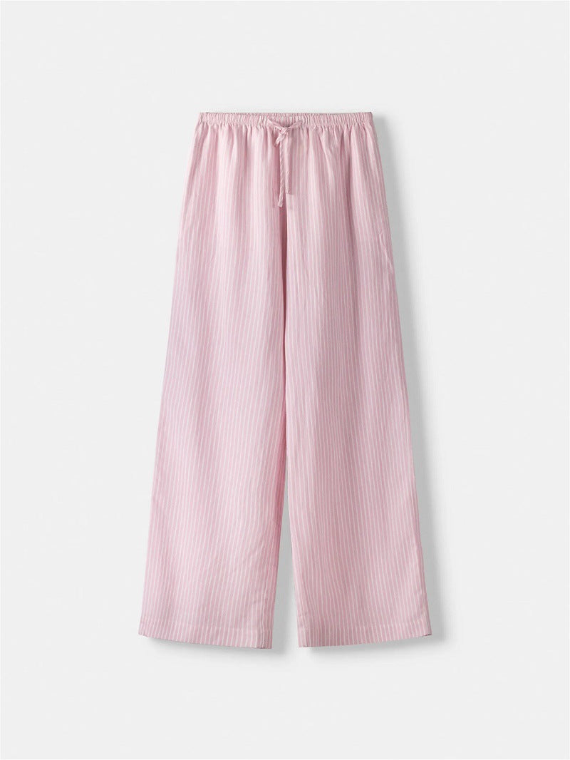 Pantalon d'été décontracté pour femmes avec poches latérales et taille élastique Chic und Stil