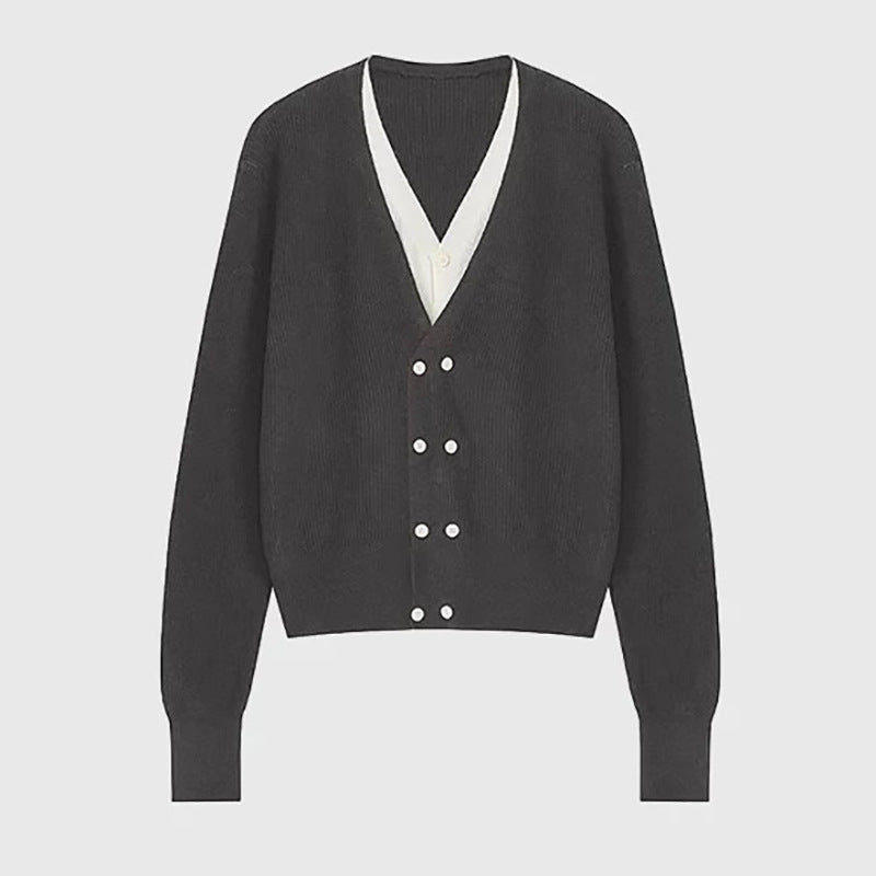Cardigan en maille superposée pour femmes Chic und Stil