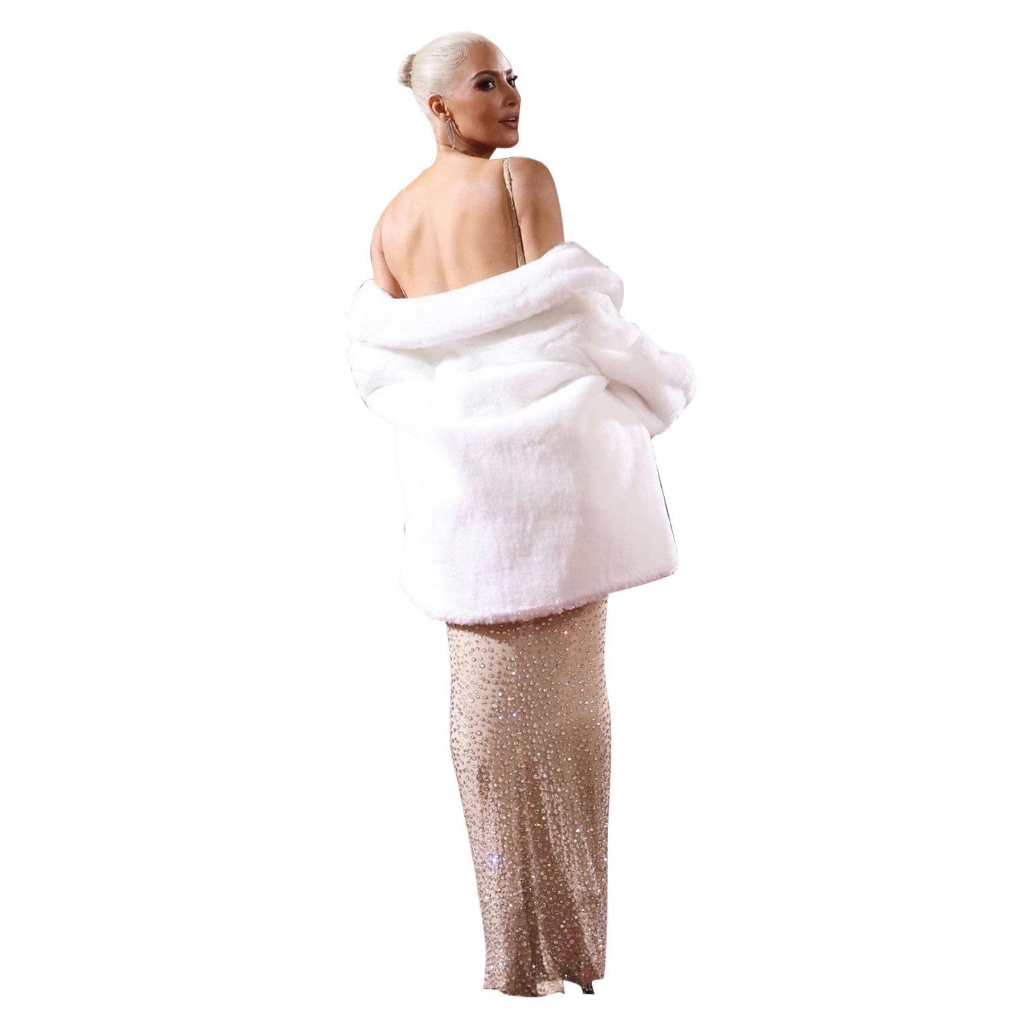 Robe de soirée sans manches scintillante pour femmes Chic und Stil