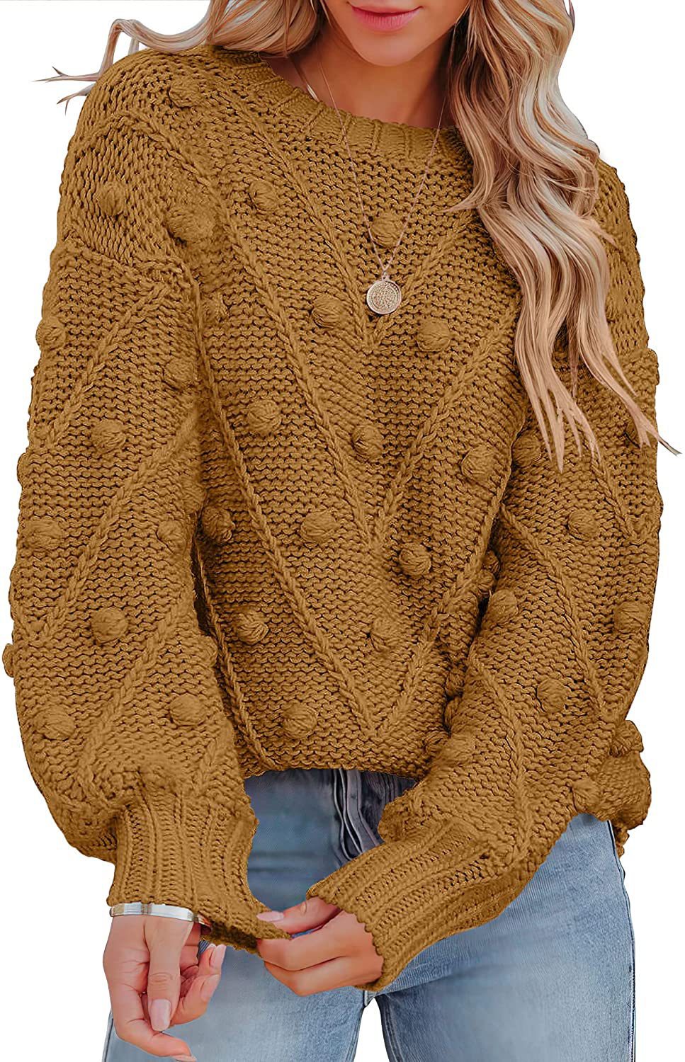 Pull en tricot stylé pour femmes avec motif 3D texturé Chic und Stil