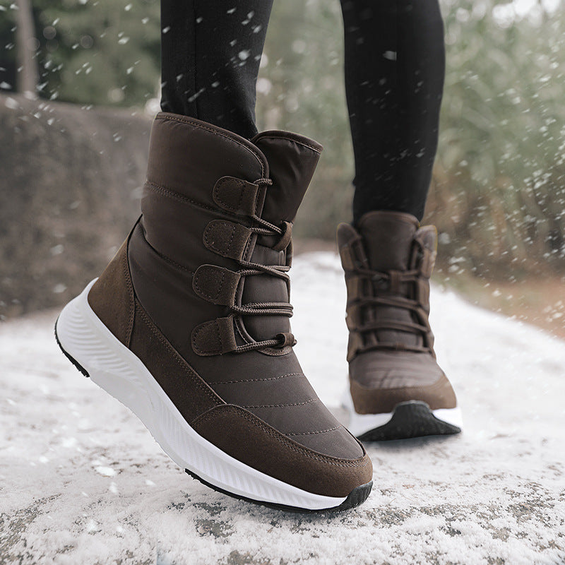 Bottes d'hiver pour femmes doublées avec semelle antidérapante et revêtement de surface à séchage rapide Chic und Stil