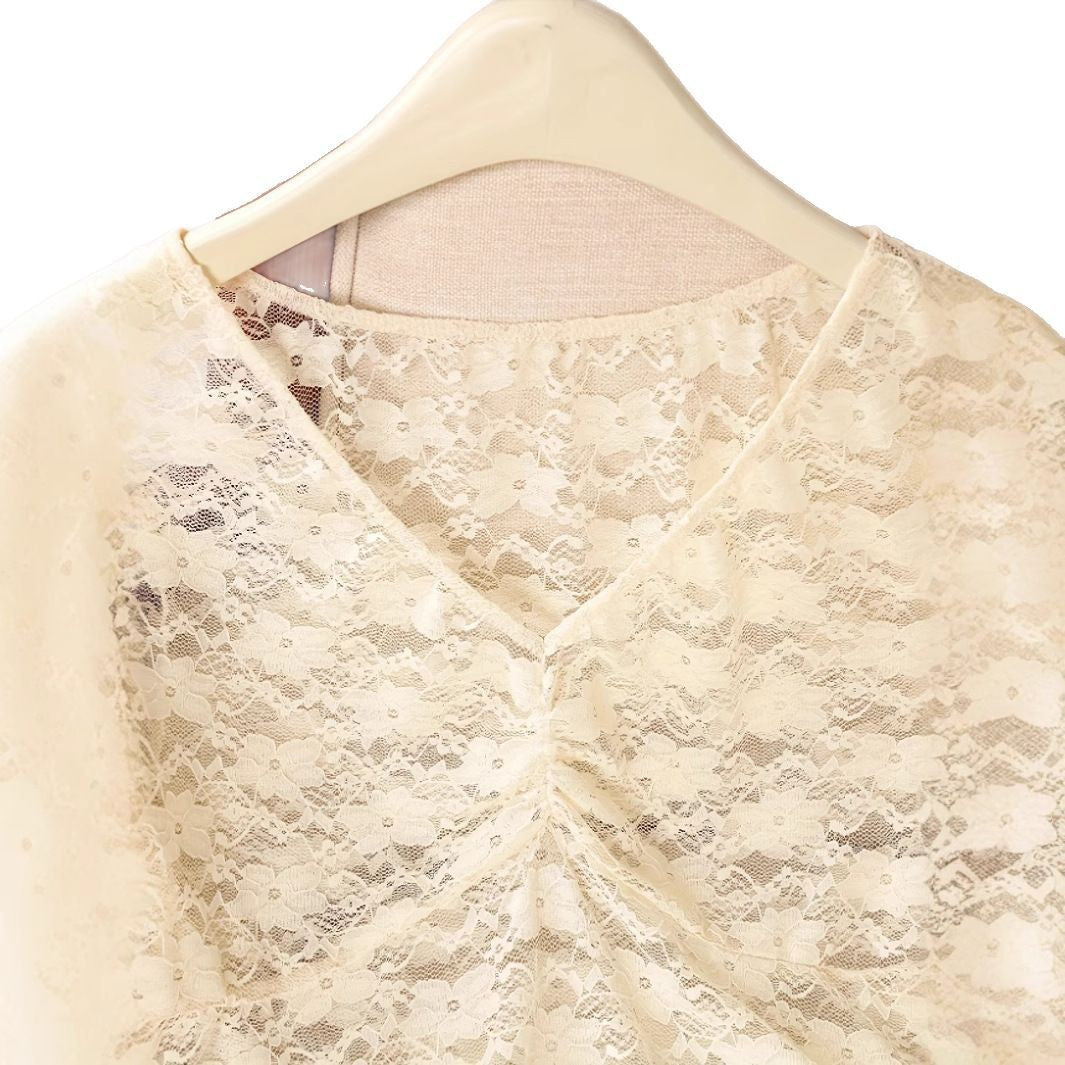 Dames élégant top en dentelle Chic und Stil