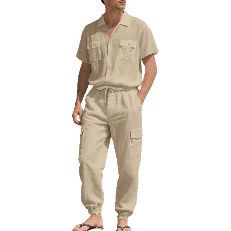 Costume court pour hommes à la mode avec poches pratiques Chic und Stil