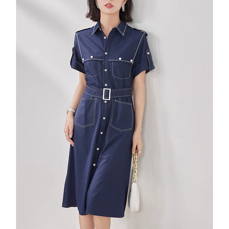 Robe utilitaire ceinturée pour femme Chic und Stil