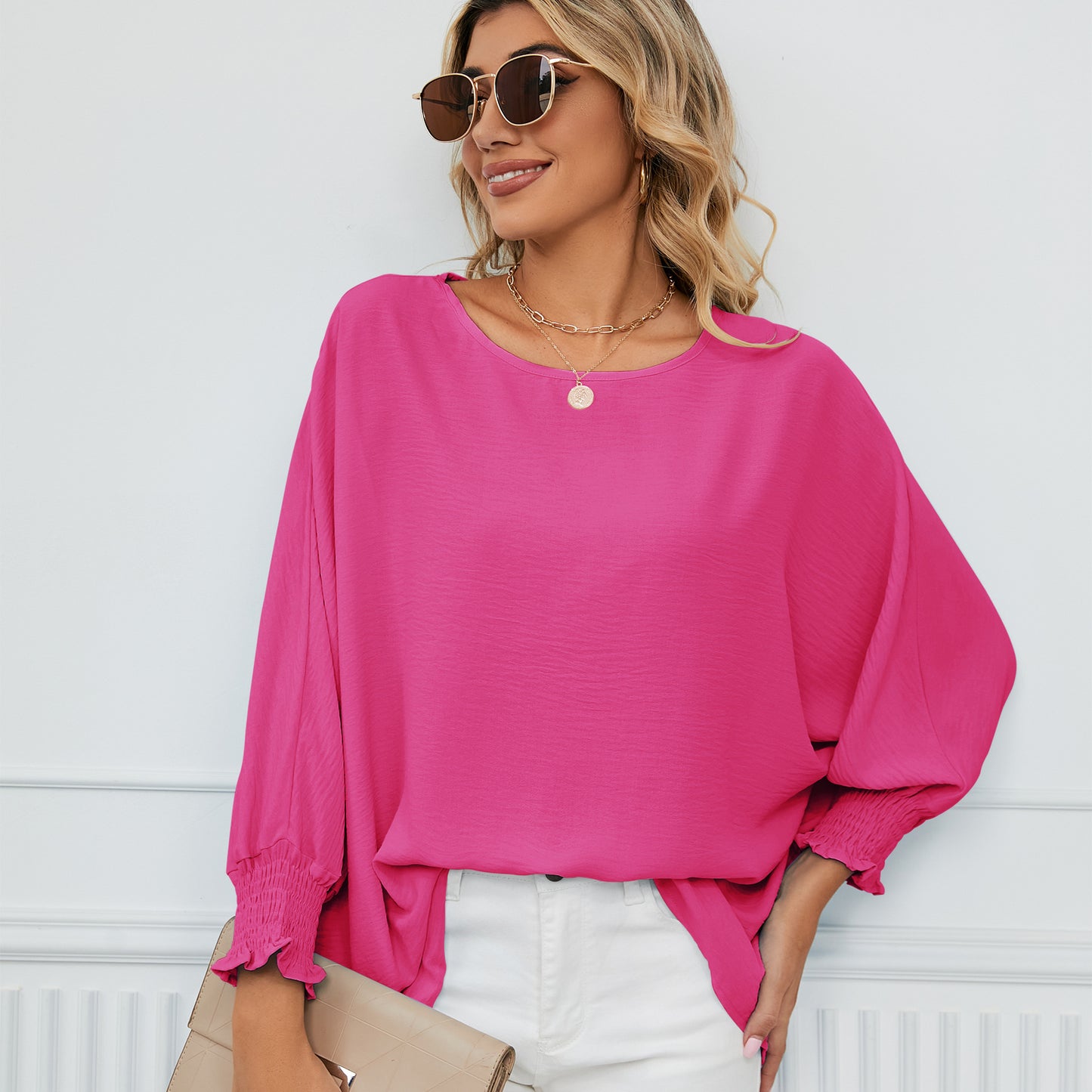 Women's oversized blouse with tapered sleeves Chic und Stil
