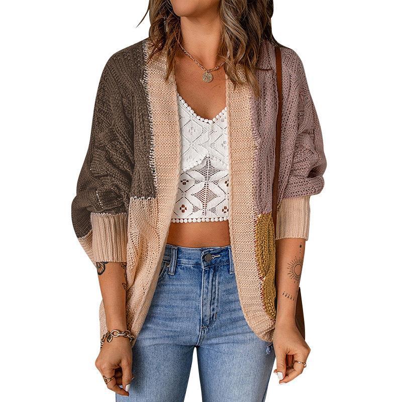 Gilet pour femmes avec un design de bloc de couleurs à la mode et de profondes poches Chic und Stil