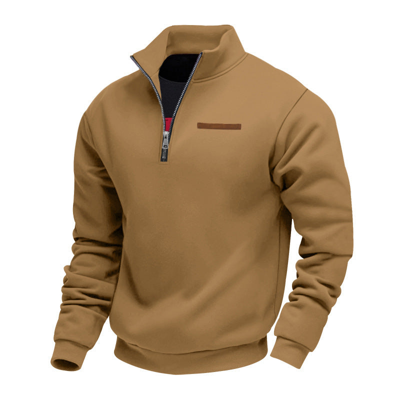 Veste en polaire de haute qualité pour hommes avec col montant et fermeture éclair Chic und Stil