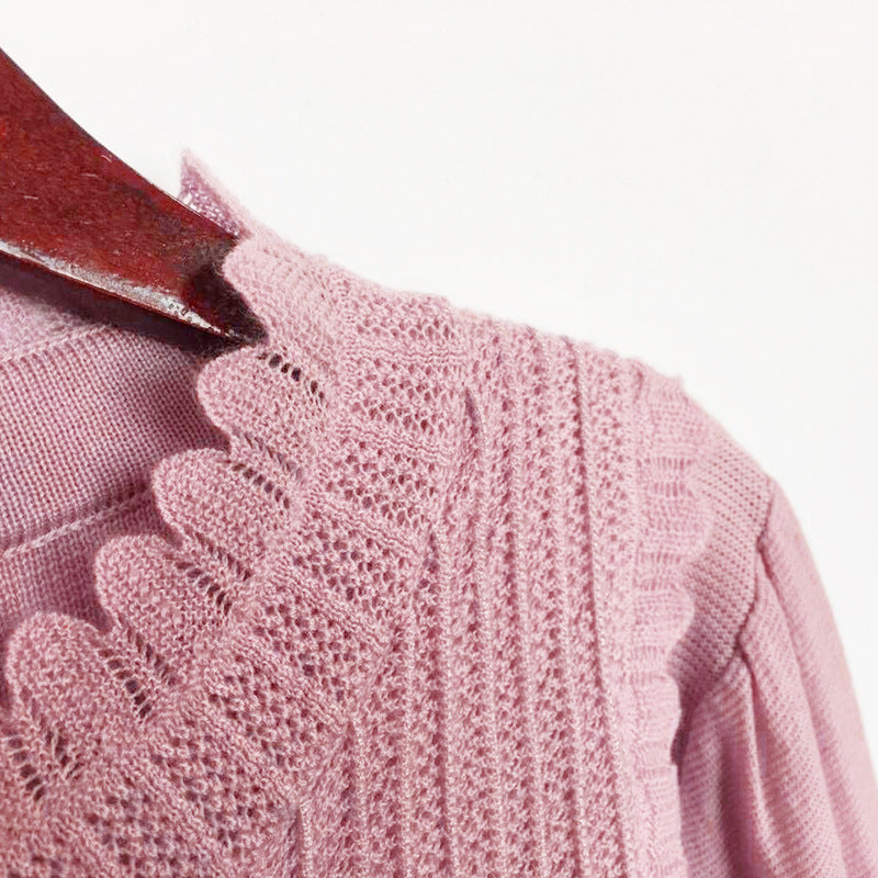 Pull en tricot froncé pour femme Chic und Stil