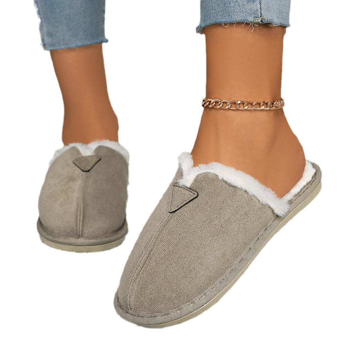 Chaussons pour dames avec doublure douillette et semelle antidérapante Chic und Stil