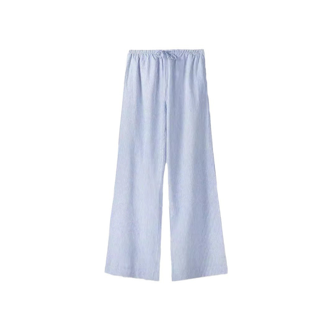 Pantalon d'été décontracté pour femmes avec poches latérales et taille élastique Chic und Stil