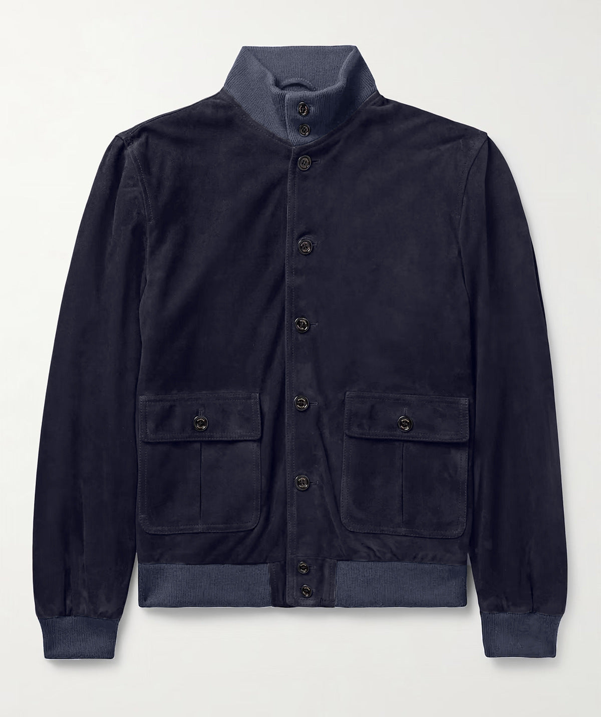 Functional utility jacket for men with high collar and flap pockets Chic and Style