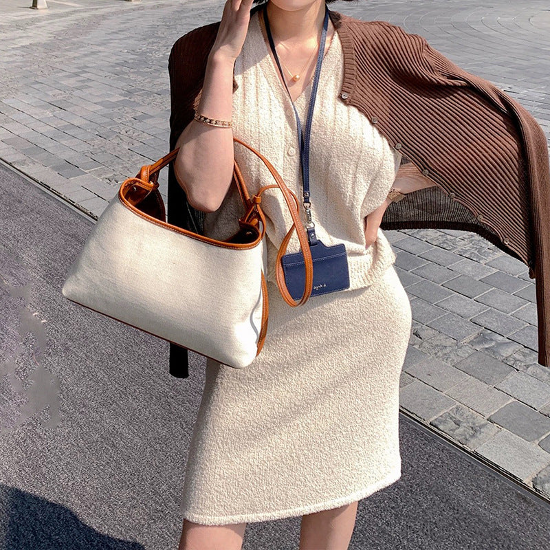 Haut boutonné côtelé pour femmes Chic und Stil
