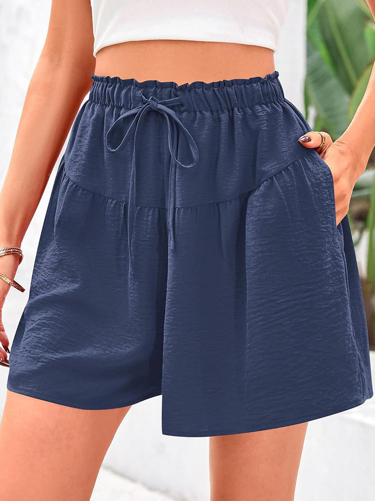 Shorts de détente légers plissés pour femmes Chic und Stil