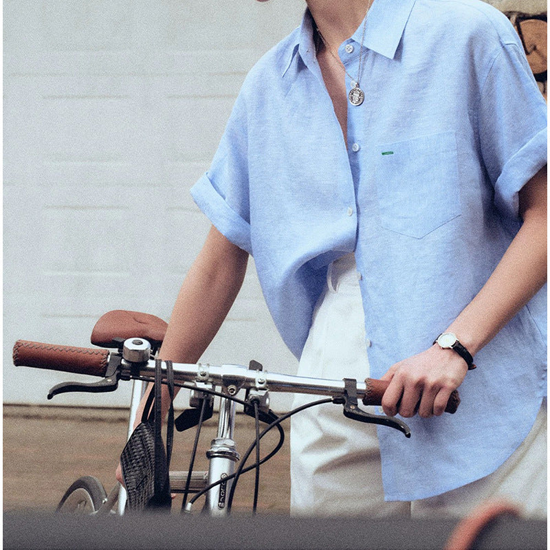 Chemise boutonnée décontractée à manches courtes pour femmes Chic und Stil