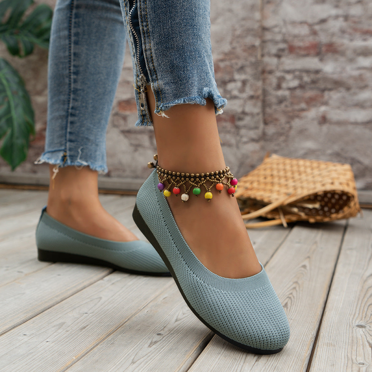 Ballerines élégantes et confortables pour dames avec tige respirante Chic und Stil