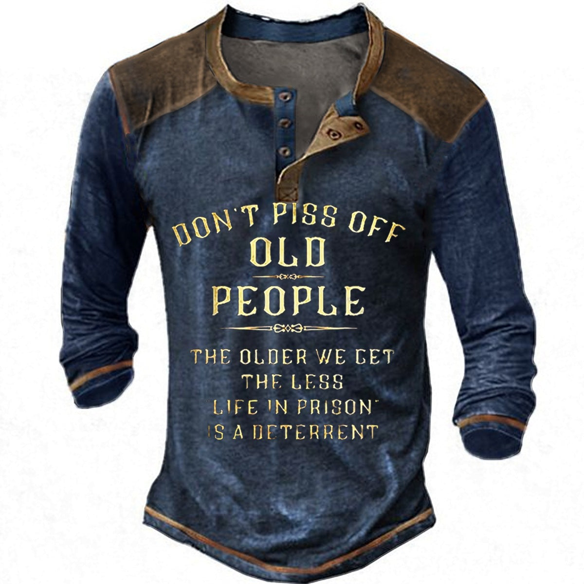 Chemise à manches longues décontractée pour hommes avec impression originale Chic und Stil