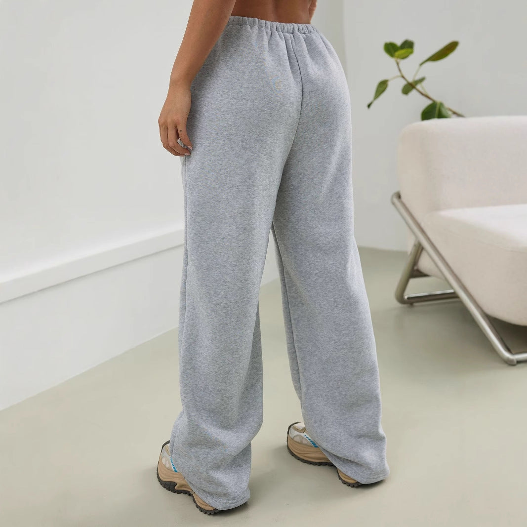 Pantalons de survêtement décontractés pour femmes taille haute avec poches pratiques Chic und Stil