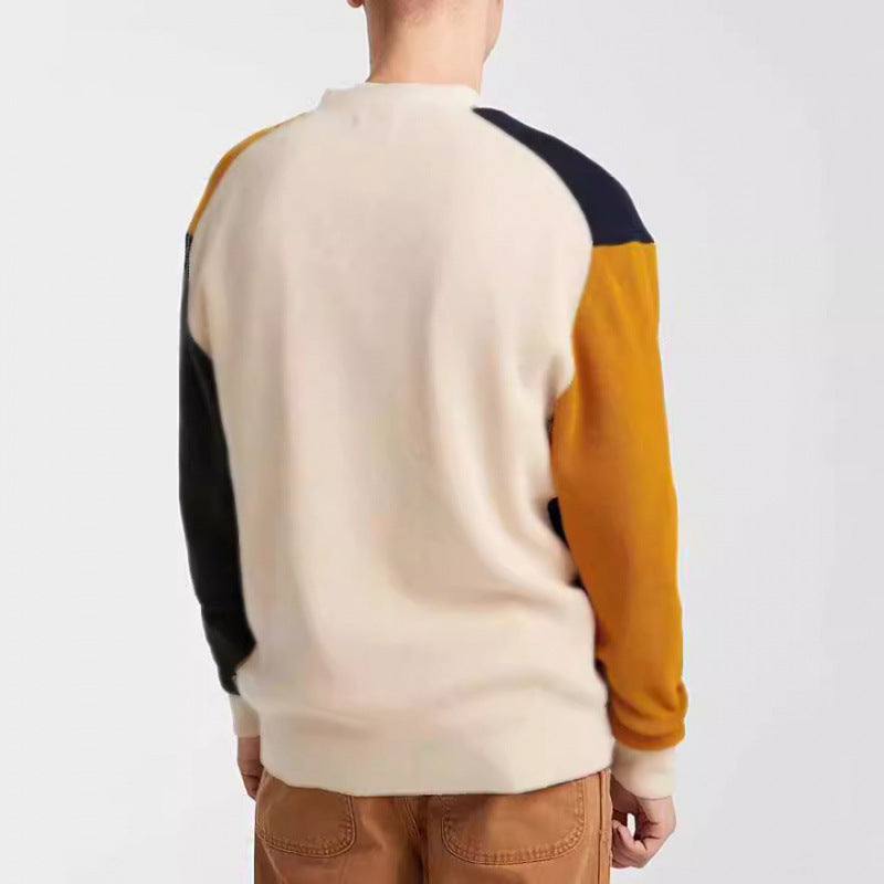 Cardigan en tricot pour hommes avec des détails modernes en blocs de couleur et des poches pratiques Chic und Stil
