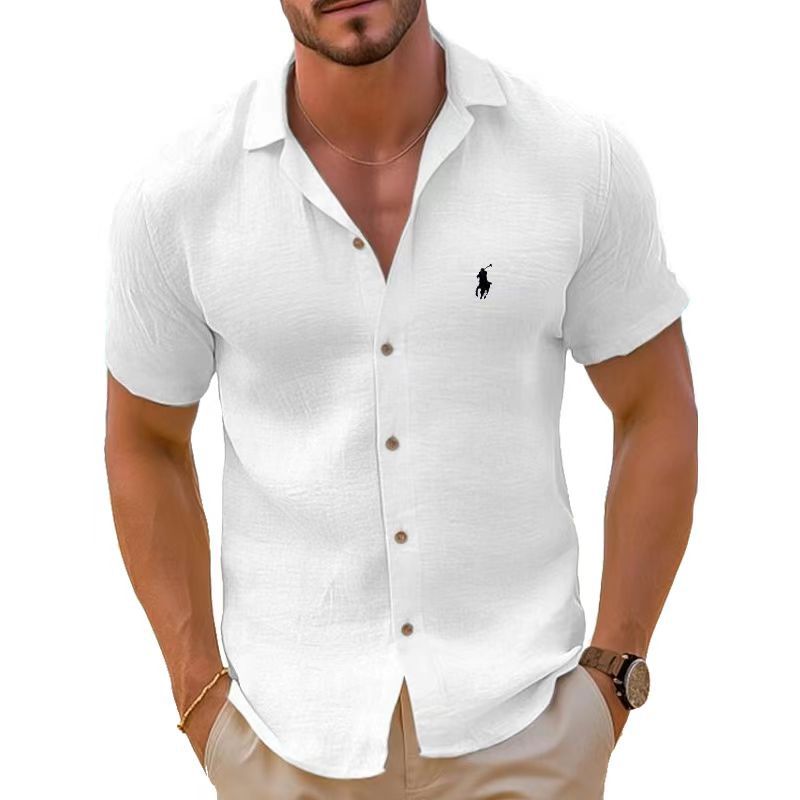 Chemise à manches courtes légère pour homme en tissu respirant Chic und Stil