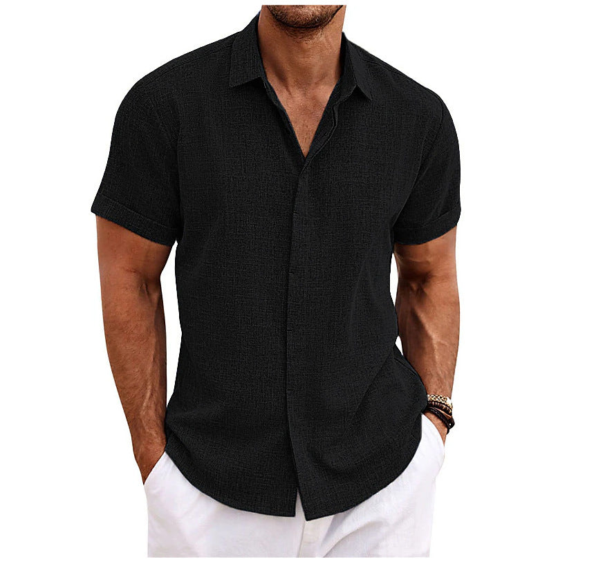 Chemise à manches courtes pour hommes en coton léger avec un confort de port agréable Chic und Stil