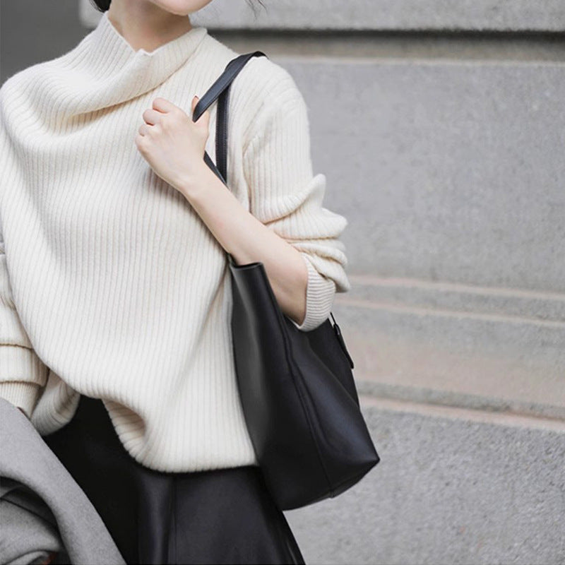 Pull en tricot côtelé pour femmes Chic und Stil