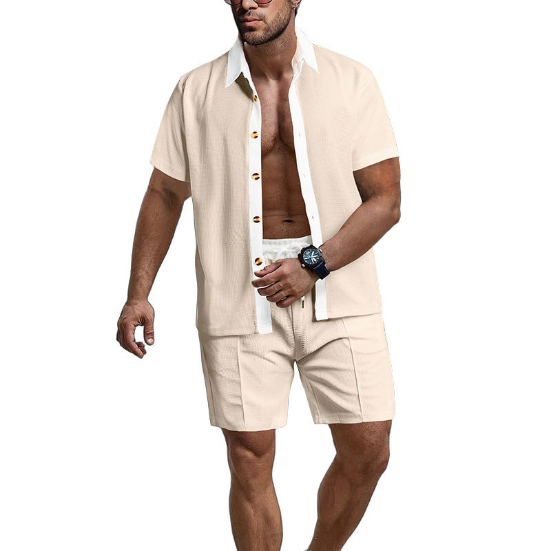 Homme décontracté t-shirt à manches courtes et ensemble de shorts de sport Chic und Stil
