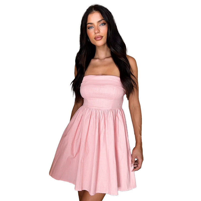 Robe mini évasée sans bretelles Chic und Stil