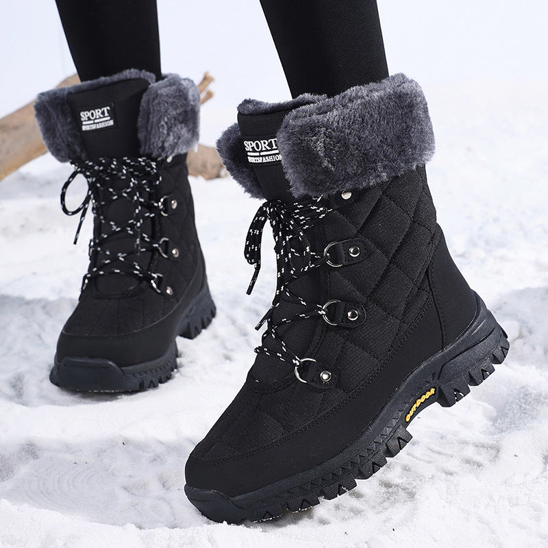 Bottes d'hiver pour femmes avec semelle antidérapante et doublure intérieure chaude Chic und Stil