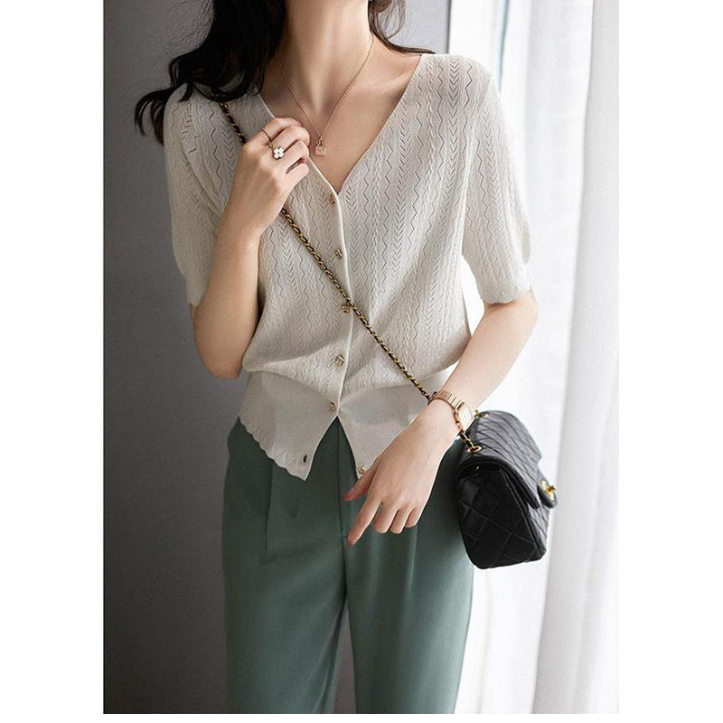 T-shirt à manches courtes pour femmes Chic und Stil