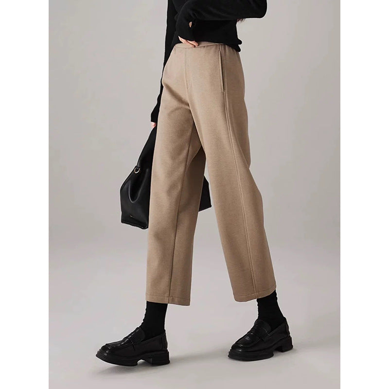 Pantalons de détente pour femmes à taille haute et jambes larges Chic und Stil