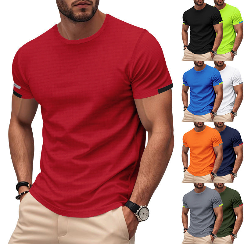 T-shirt de sport pour hommes en tissu respirant avec des détails réfléchissants Chic und Stil