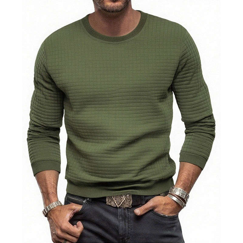 Sweat-shirt pour hommes avec matériau de surface texturé Chic und Stil