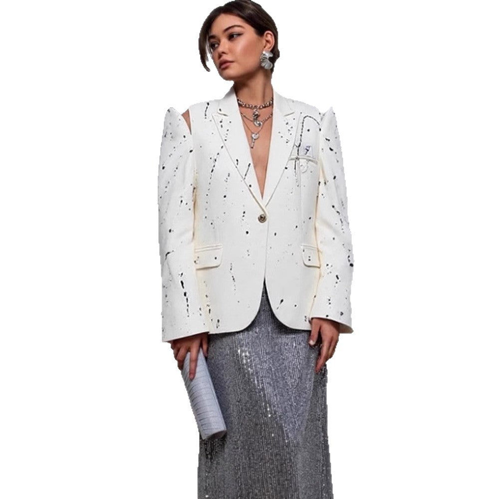 Blazers grandes tailles pour femmes avec des éléments de design créatifs Chic und Stil