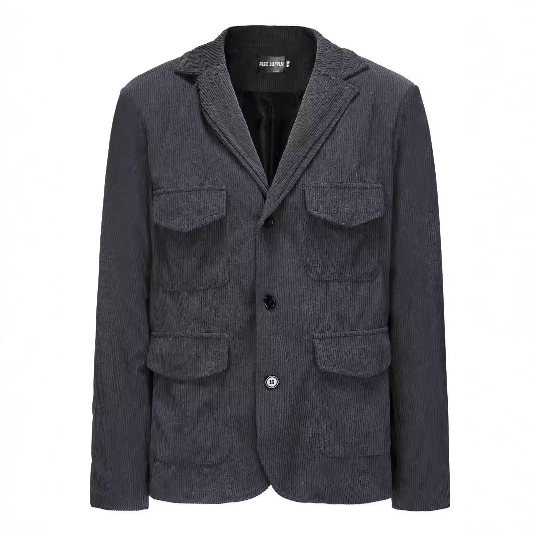 Blazer en cord pour femmes avec poches fonctionnelles Chic und Stil