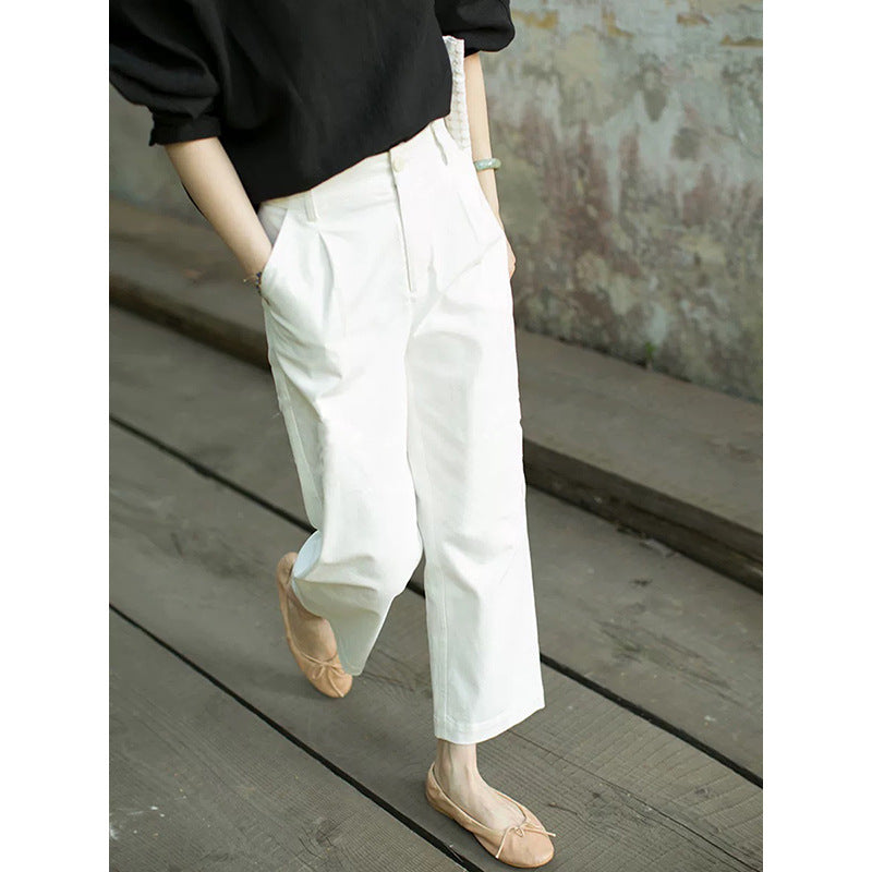 Pantalons taille haute décontractés pour femmes Chic und Stil