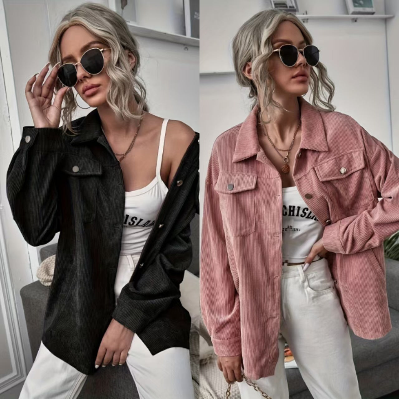Veste en corduroy pour femmes avec coupe moderne et poches pratiques Chic und Stil
