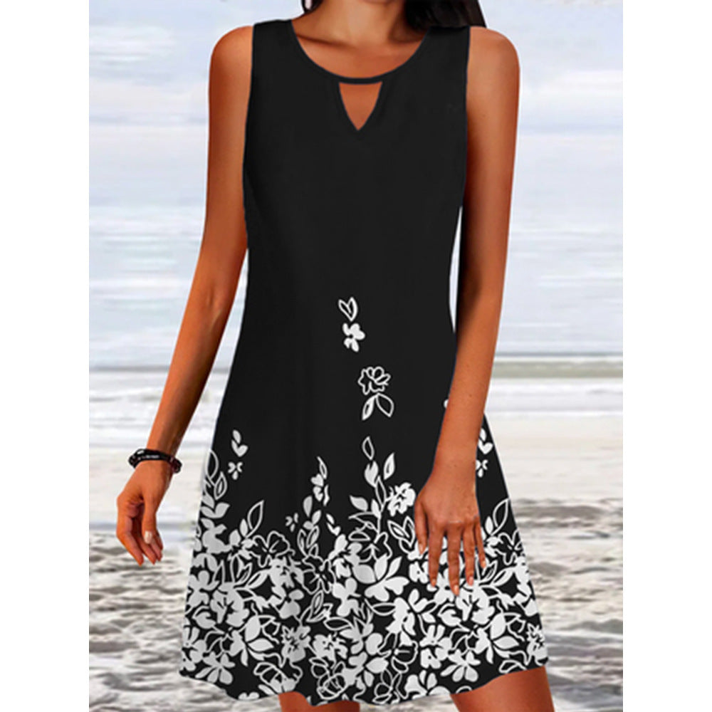 Robe été A-ligne fleurs Chic und Stil pour femmes