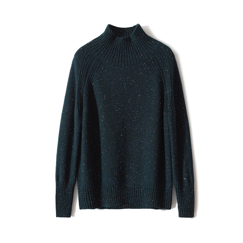 Pull à col roulé scintillant Chic und Stil pour femmes