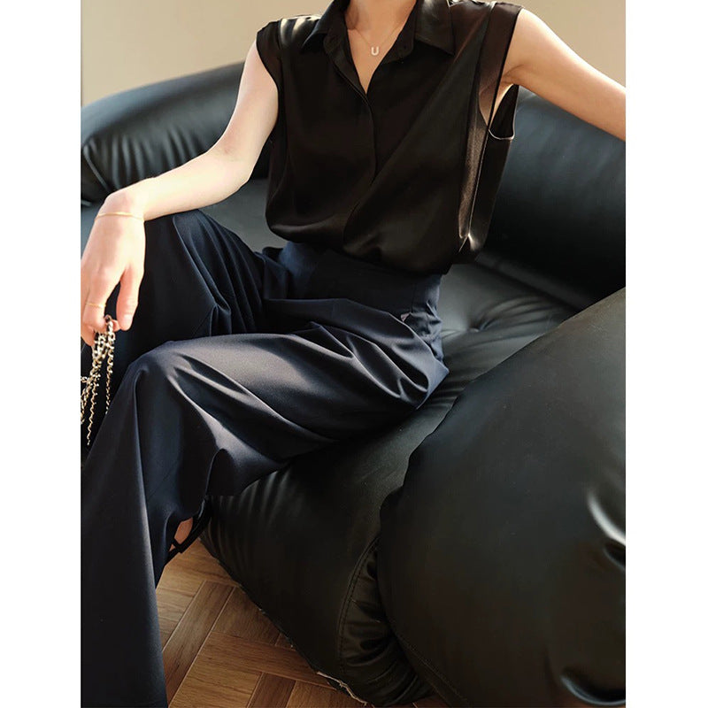 Blouse sans manches transparente Chic und Stil pour femmes