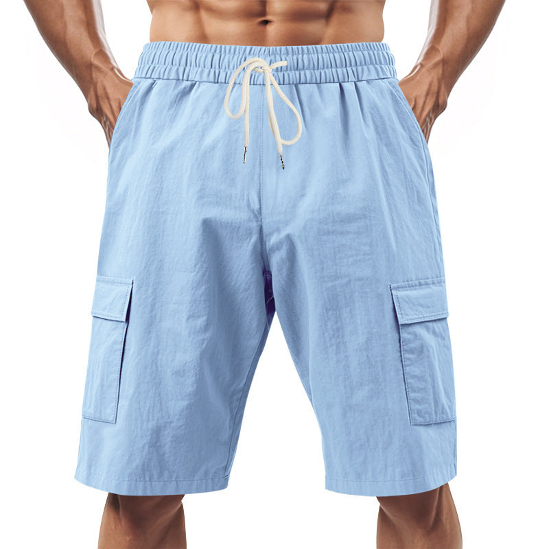 Shorts cargo décontractées pour hommes avec ceinture élastique et poches latérales pratiques Chic und Stil