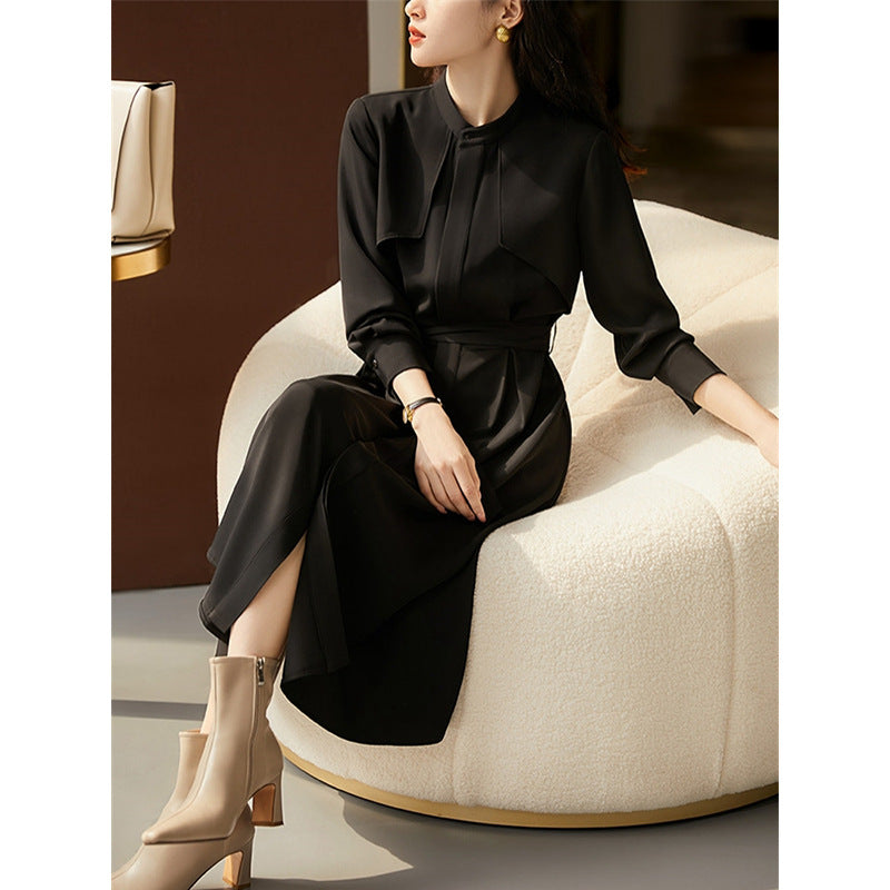 Robe midi pour femmes avec cape détachable Chic und Stil