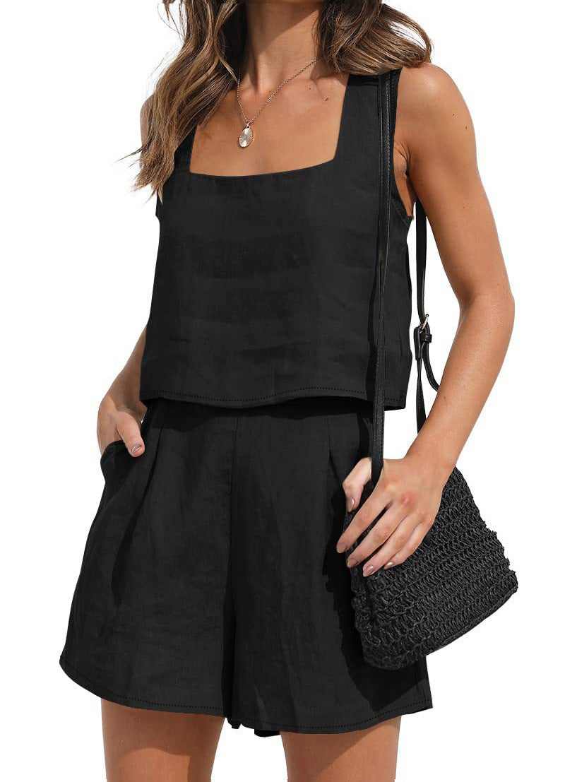 Haut décontracté et shorts Chic und Stil pour femmes