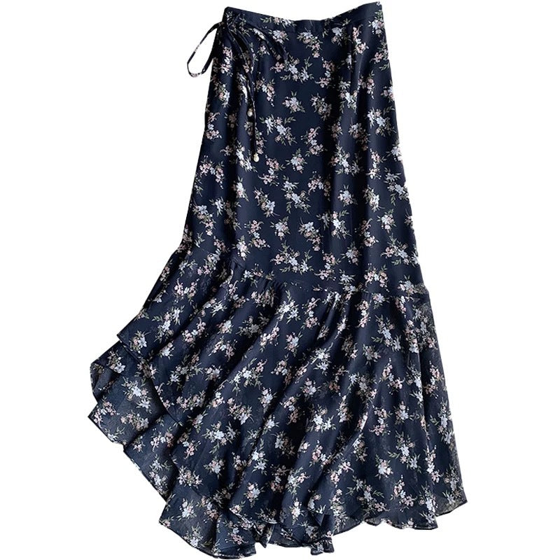 Jupe maxi florale élégante pour femmes Chic und Stil
