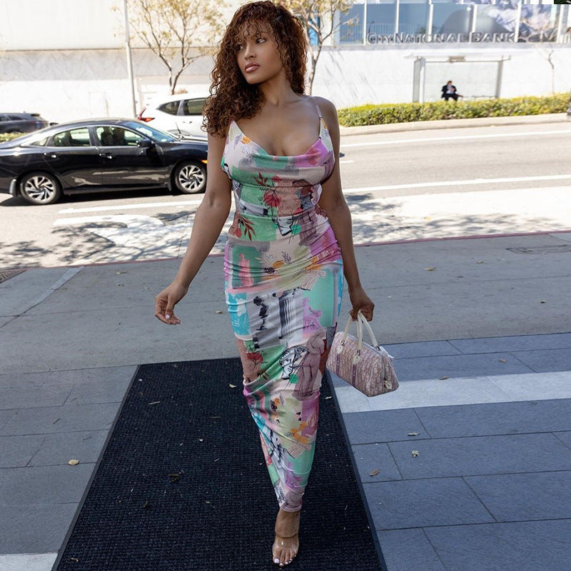 Robe MIDI Bodycon Fleurs Femme Chic und Stil